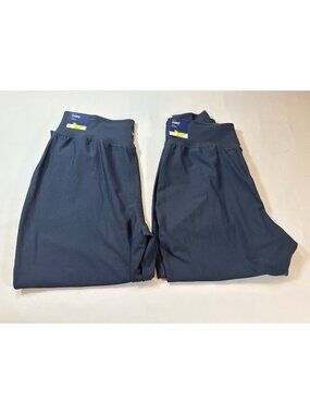 NWT set of two High-Waisted PowerSoft Pocket Joggers XL Navy Blue (MM507)